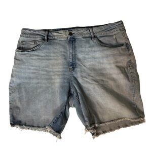 A.N.A A NEW APPROACH Plus Size Denim Jean Shorts Distressed Jorts Light Wash 20